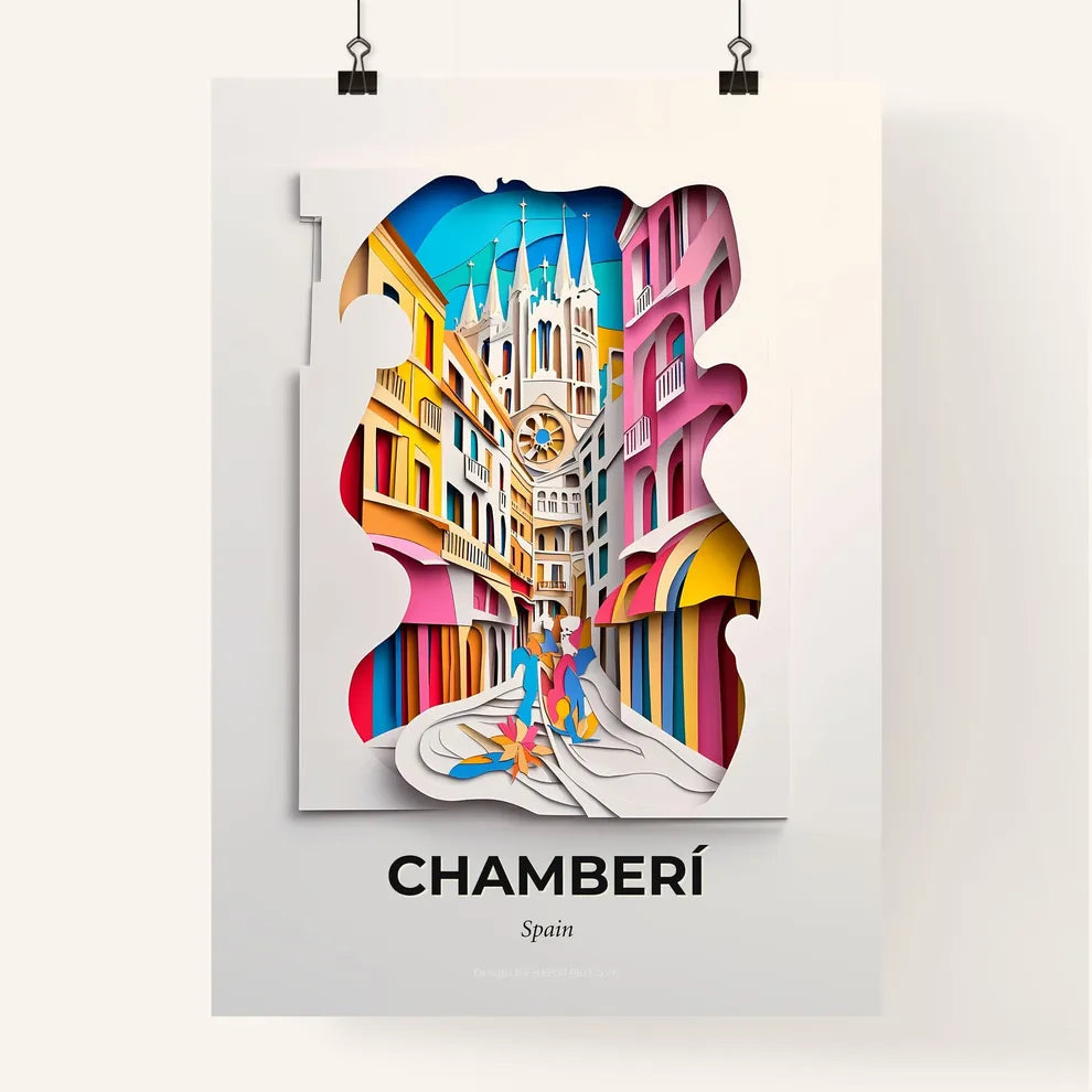 Vivid Chamberí, Spain, Colorful Poster