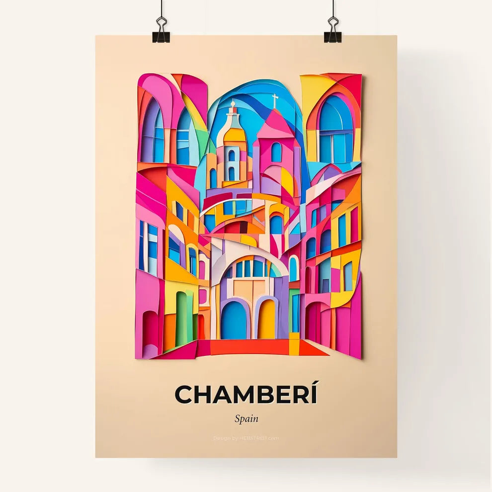 Vivid Chamberí, Spain, Colorful Poster
