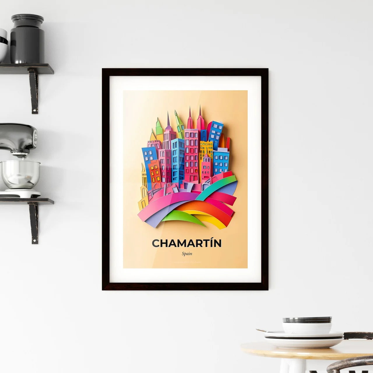 Vivid Chamartín, Spain, Framed Wall Art