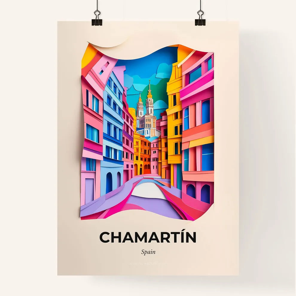 Vivid Chamartín, Spain, Colorful Poster