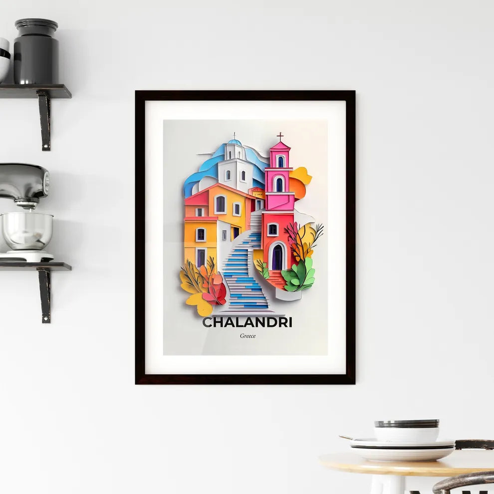 Vivid Chalandri, Greece, Framed Wall Art