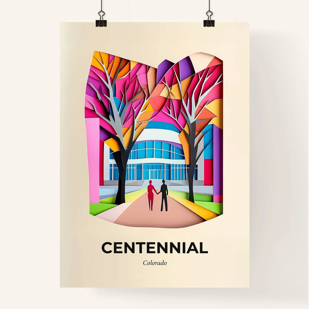 Vivid Centennial, Colorado, Colorful Poster