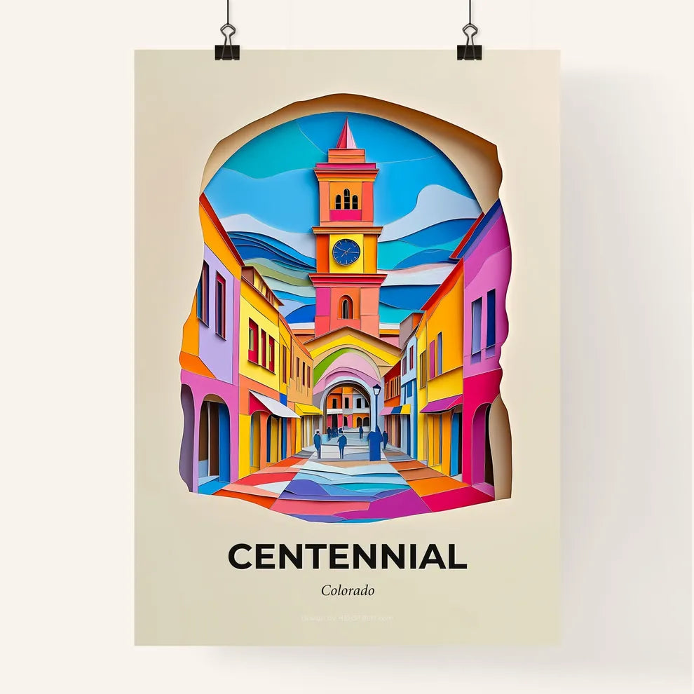 Vivid Centennial, Colorado, Colorful Poster