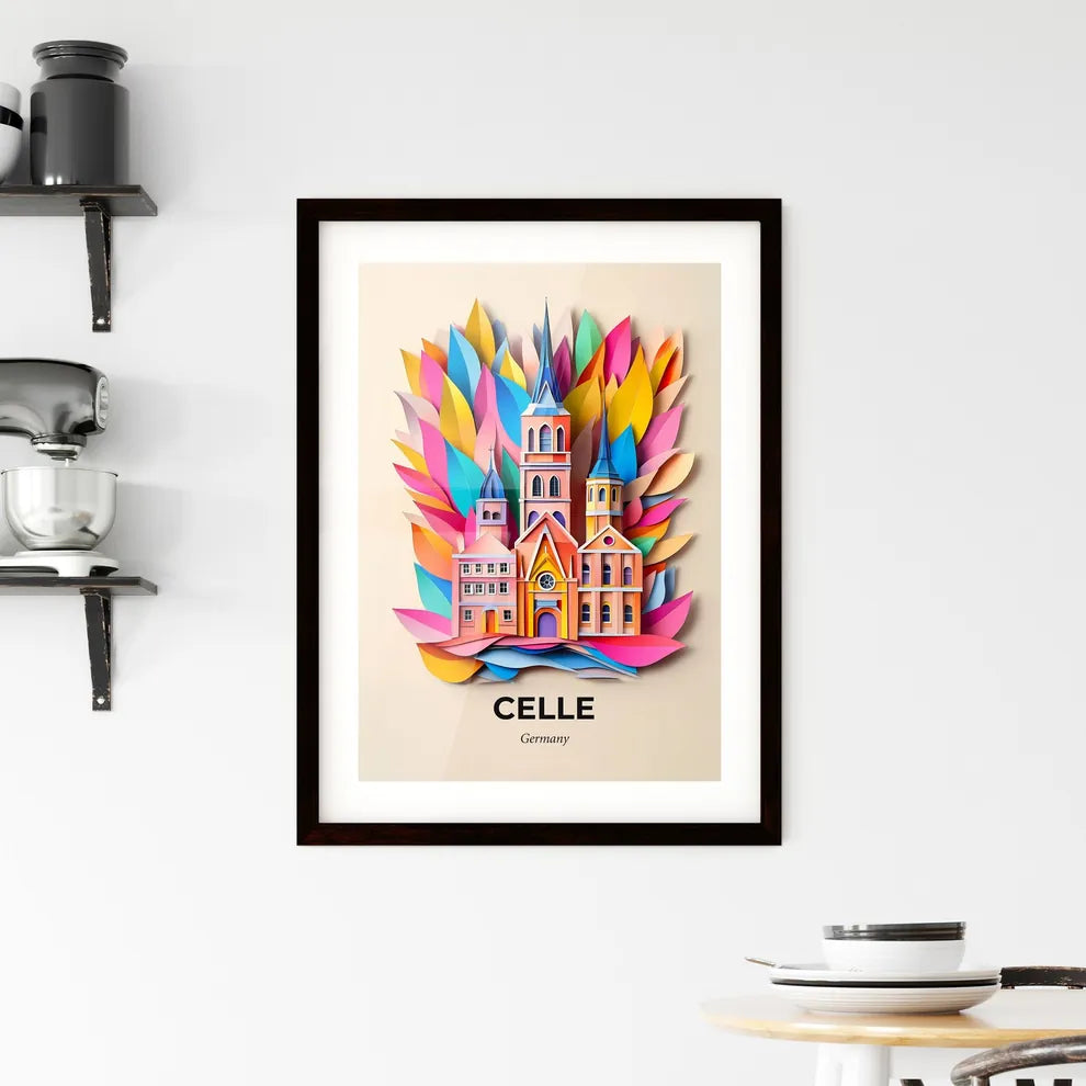 Vivid Celle, Germany, Framed Wall Art