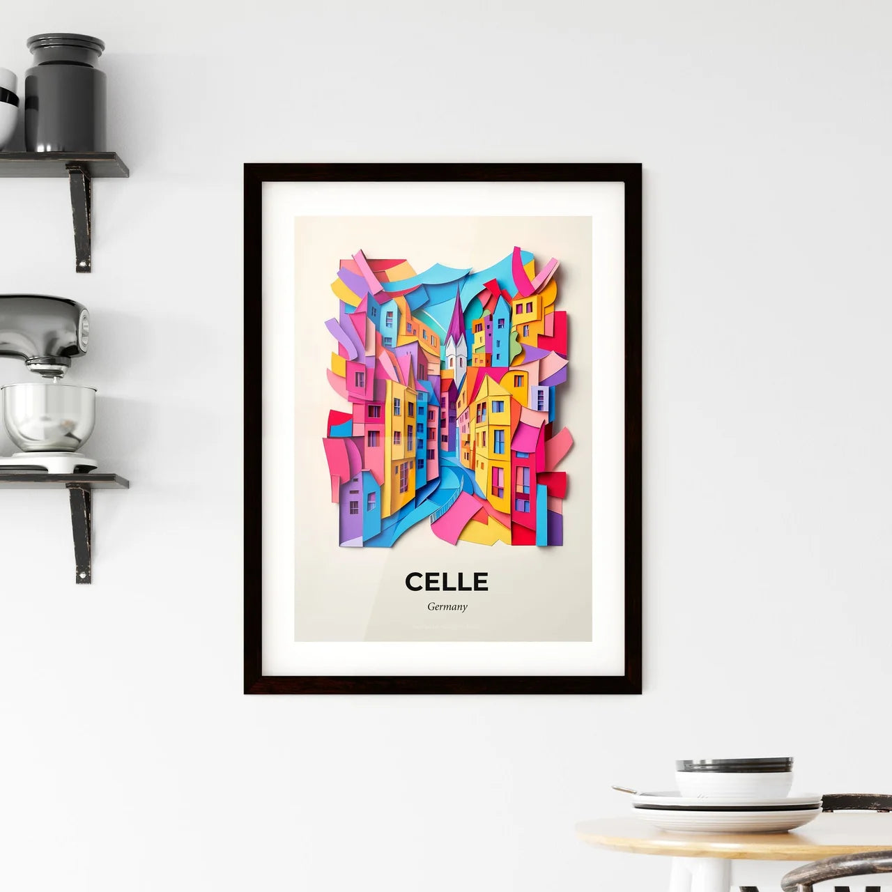 Vivid Celle, Germany, Framed Wall Art