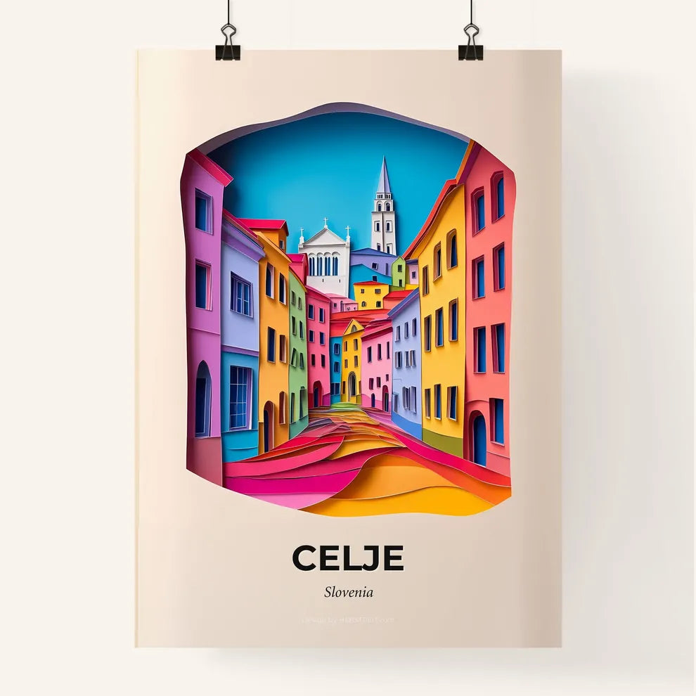 Vivid Celje, Slovenia, Colorful Poster