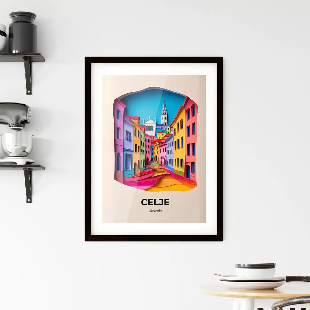 Vivid Celje, Slovenia, Framed Wall Art