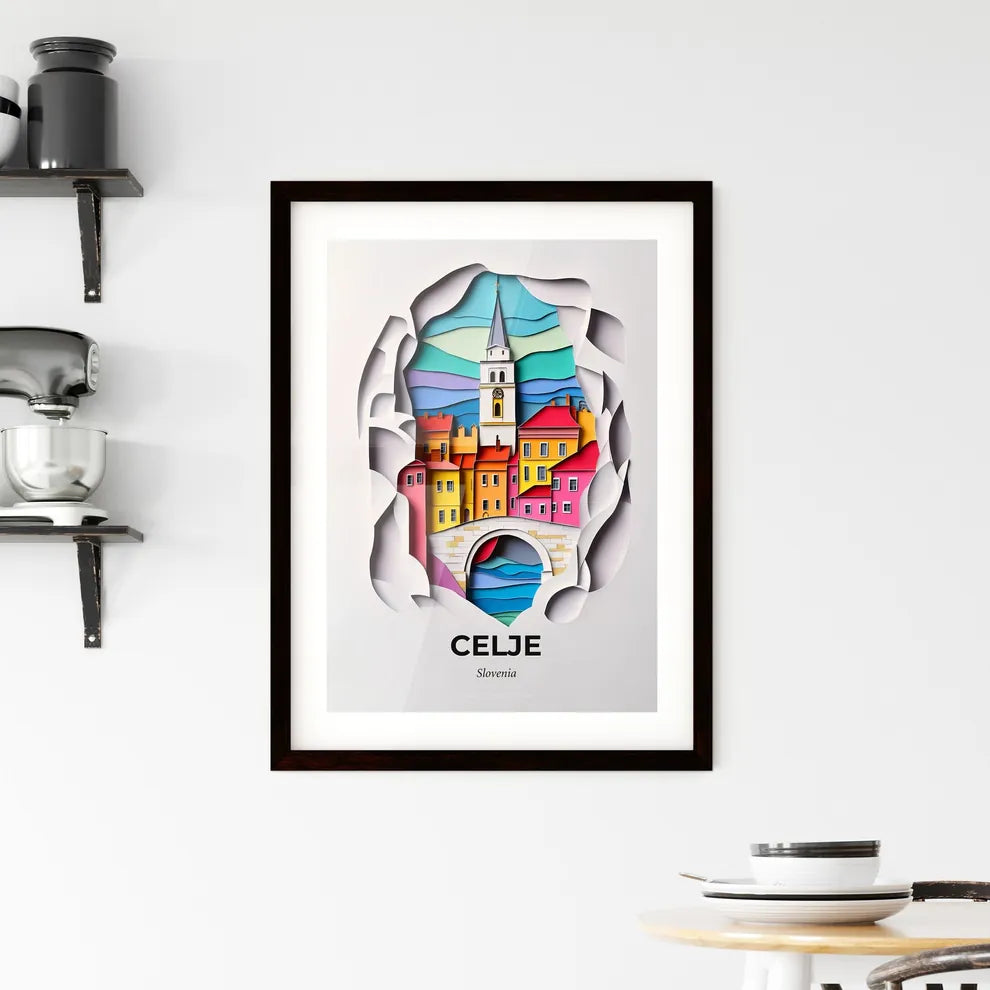 Vivid Celje, Slovenia, Framed Wall Art