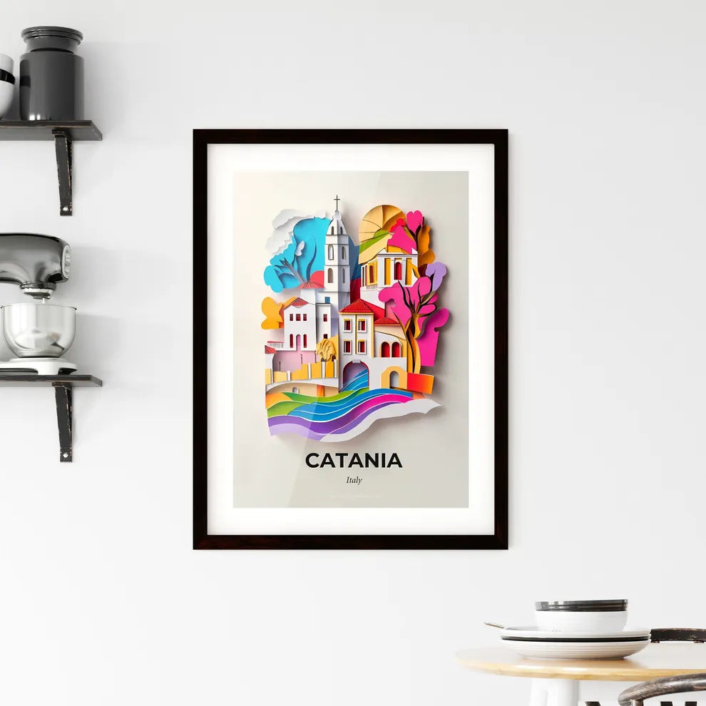 Vivid Catania, Italy, Framed Wall Art