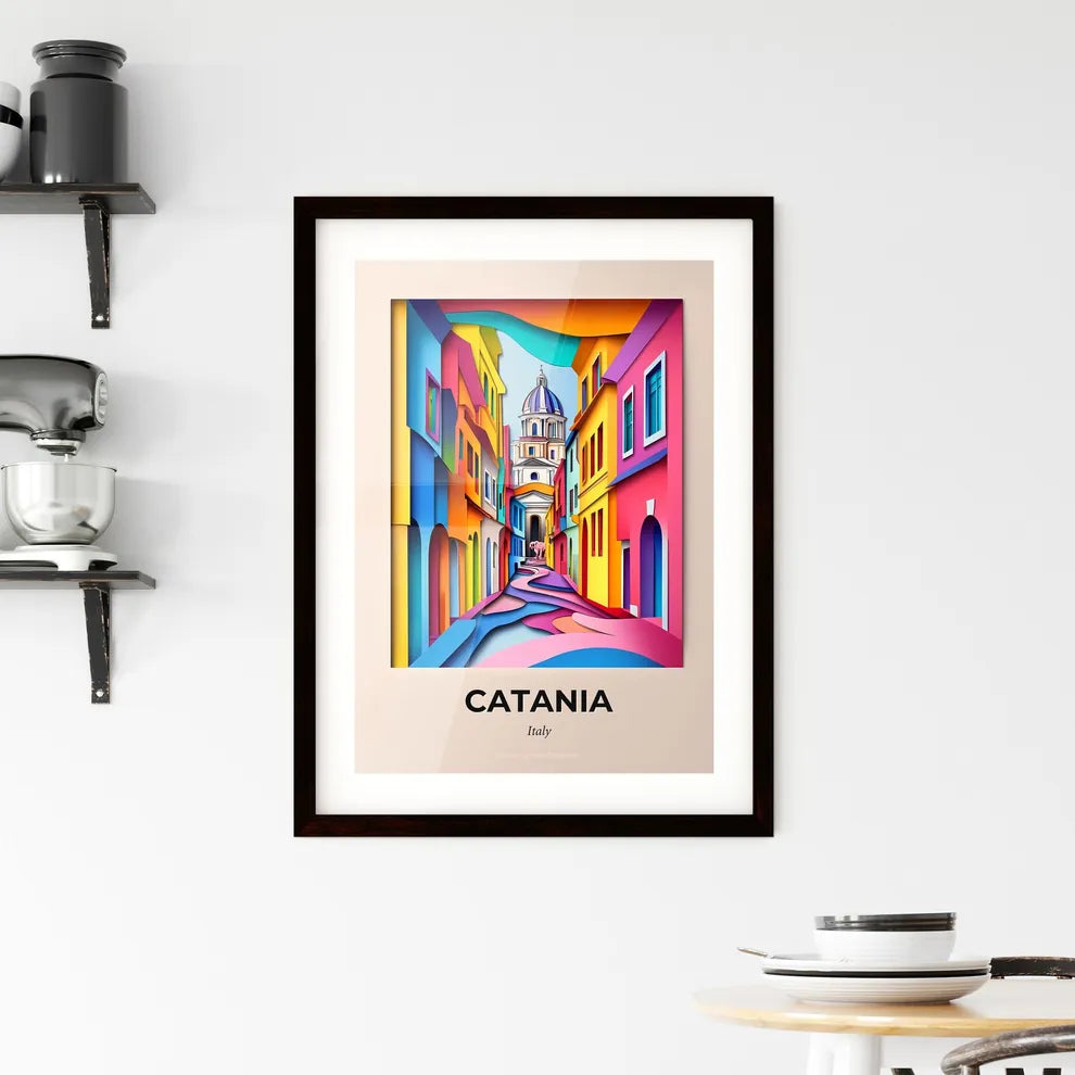Vivid Catania, Italy, Framed Wall Art