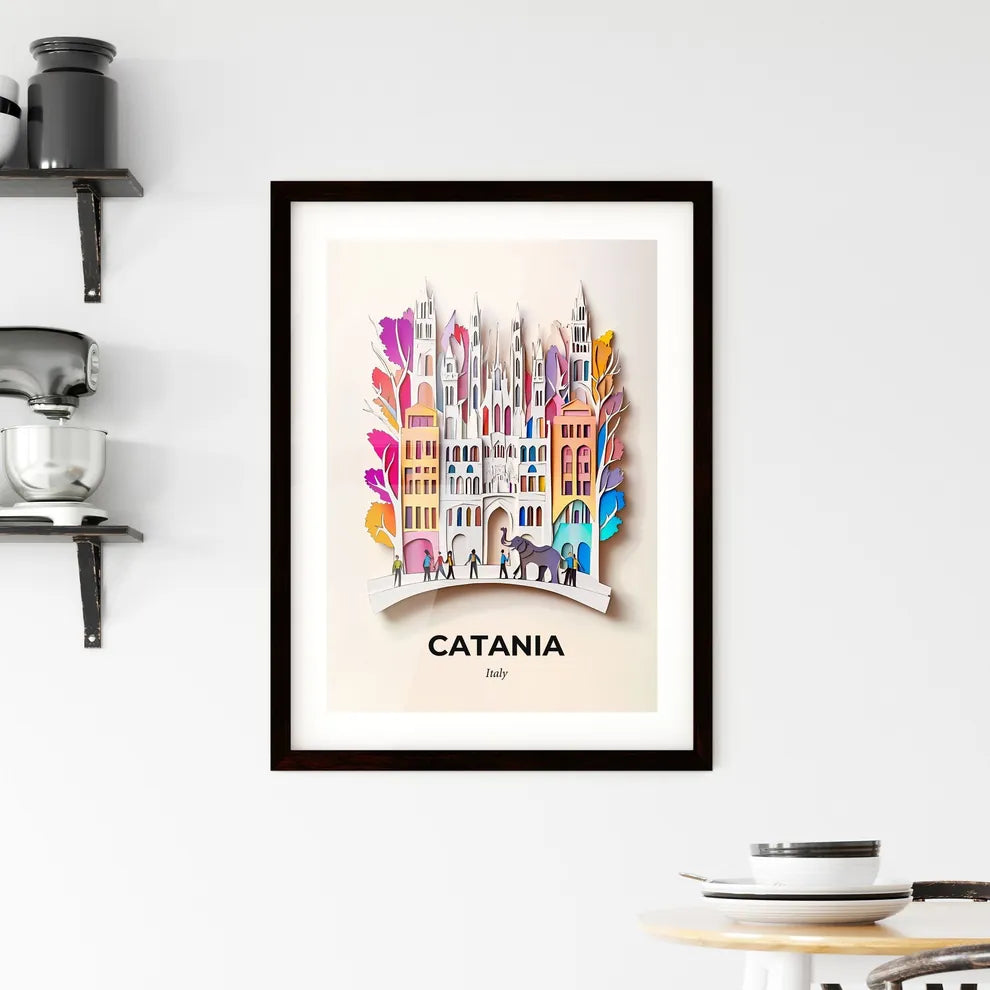 Vivid Catania, Italy, Framed Wall Art