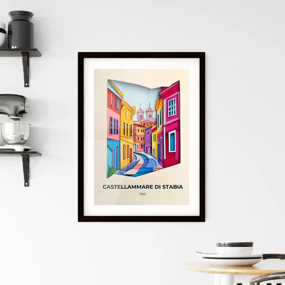 Vivid Castellammare di Stabia, Italy, Framed Wall Art