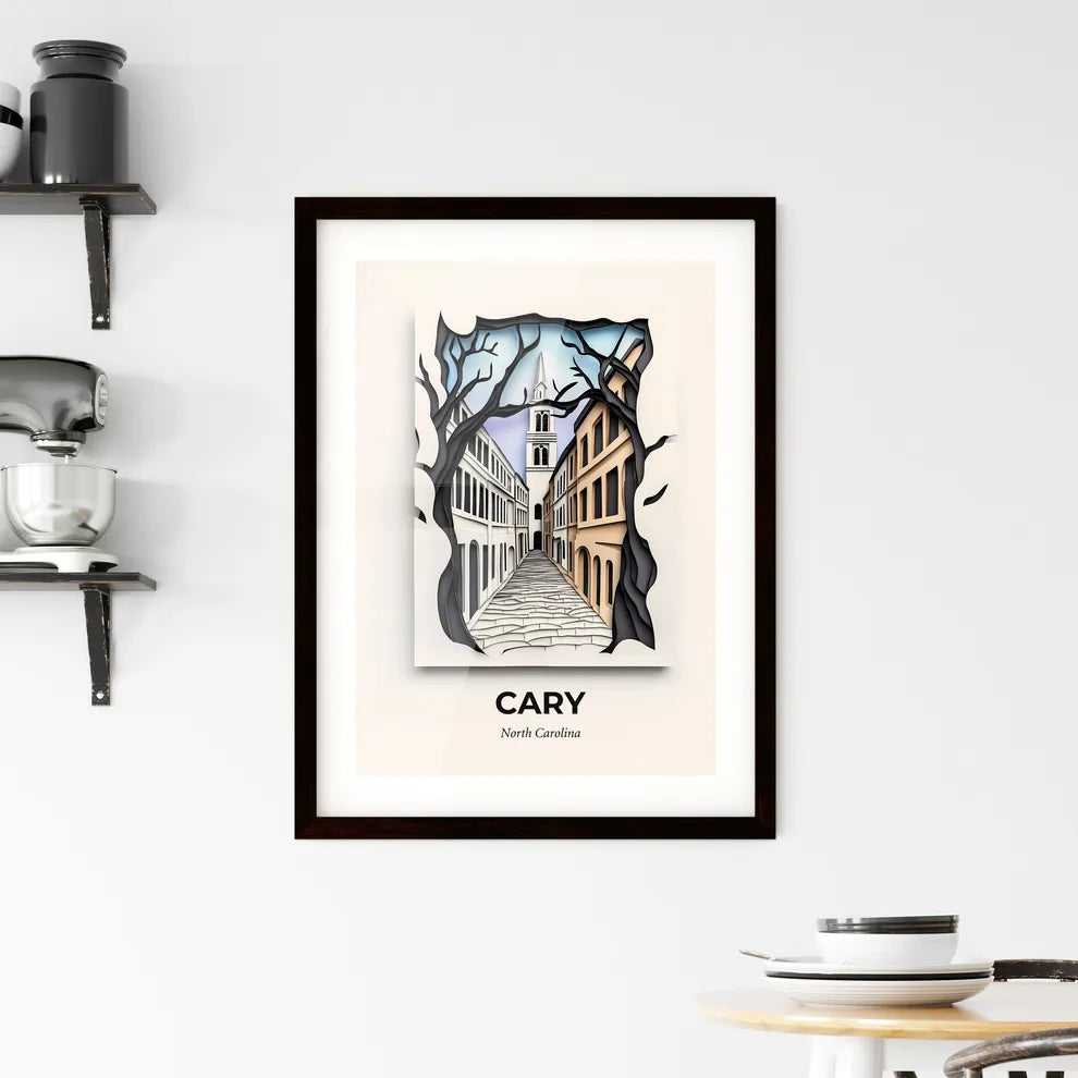 Vivid Cary, North Carolina, Framed Wall Art