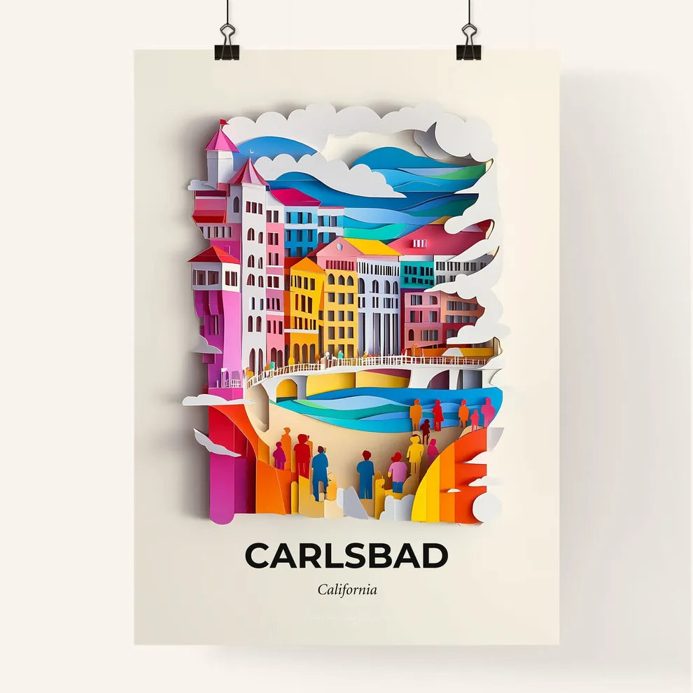 Vivid Carlsbad, California, Colorful Poster