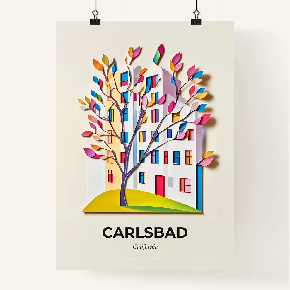 Vivid Carlsbad, California, Colorful Poster