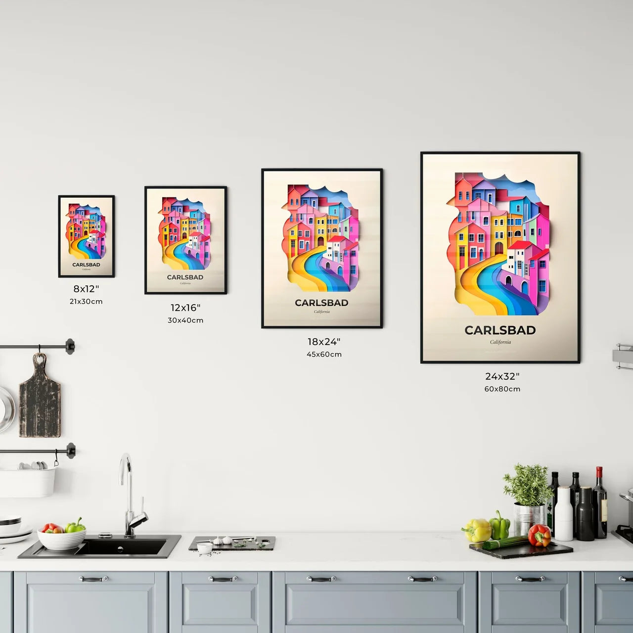 Vivid Carlsbad, California, Kitchen Art