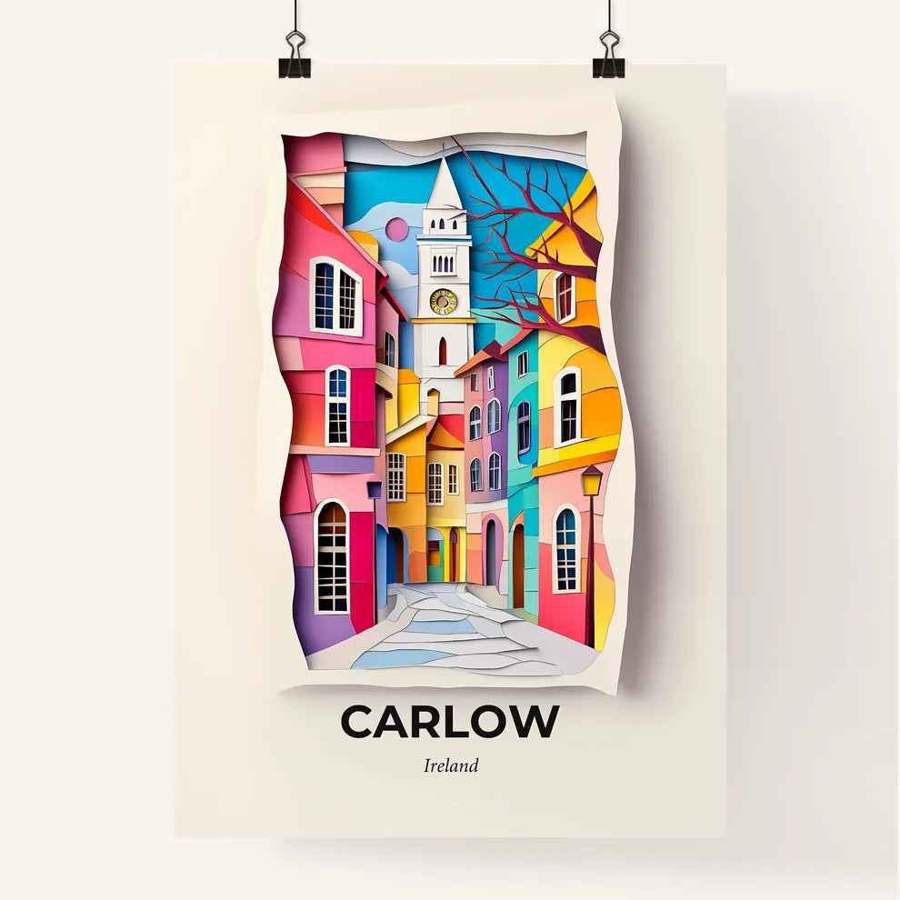 Vivid Carlow, Ireland, Colorful Poster