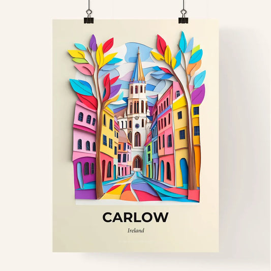 Vivid Carlow, Ireland, Colorful Poster