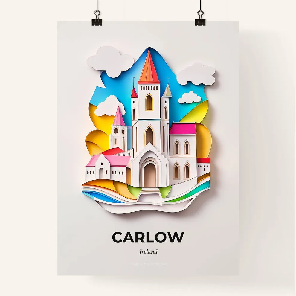 Vivid Carlow, Ireland, Colorful Poster