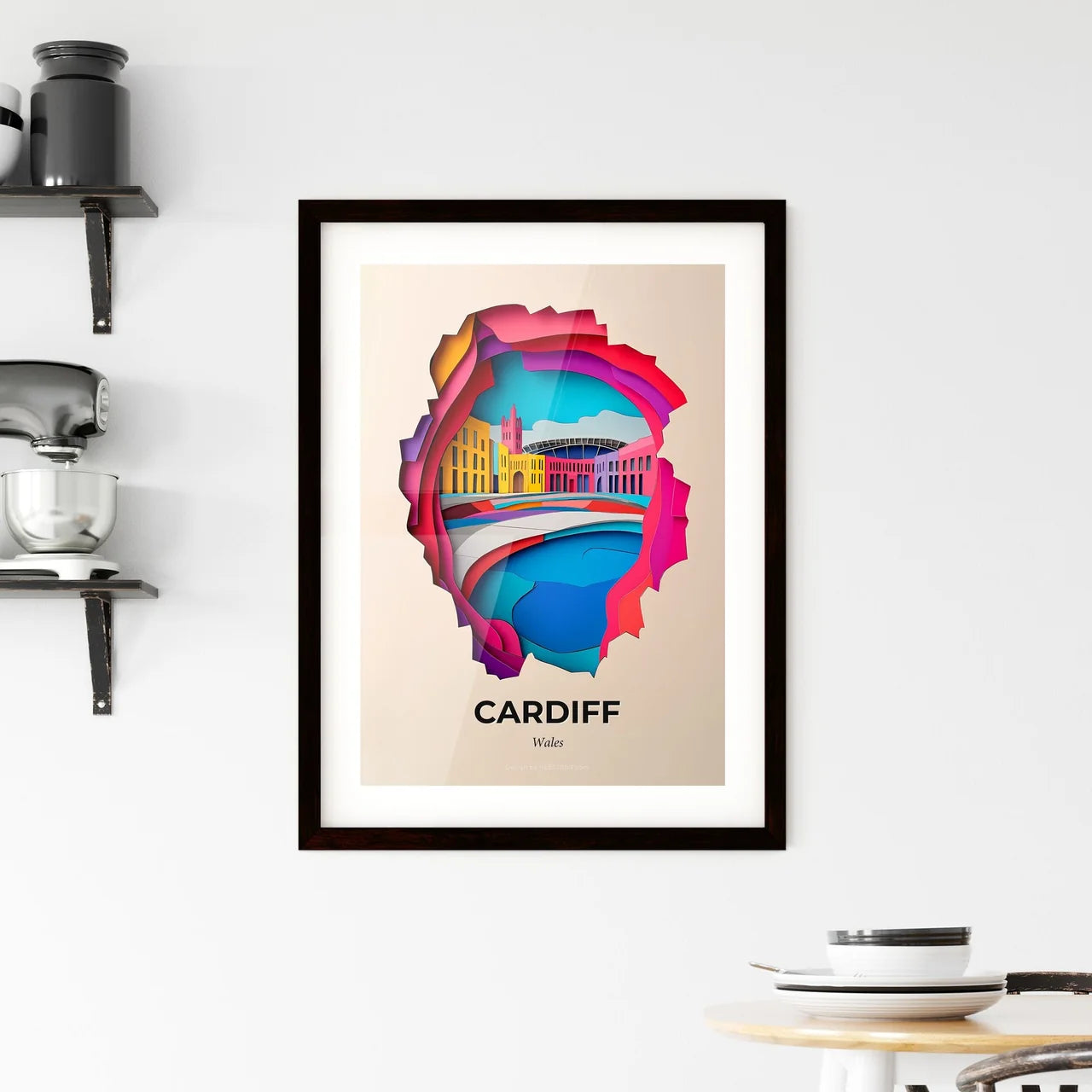 Vivid Cardiff, Wales, Framed Wall Art