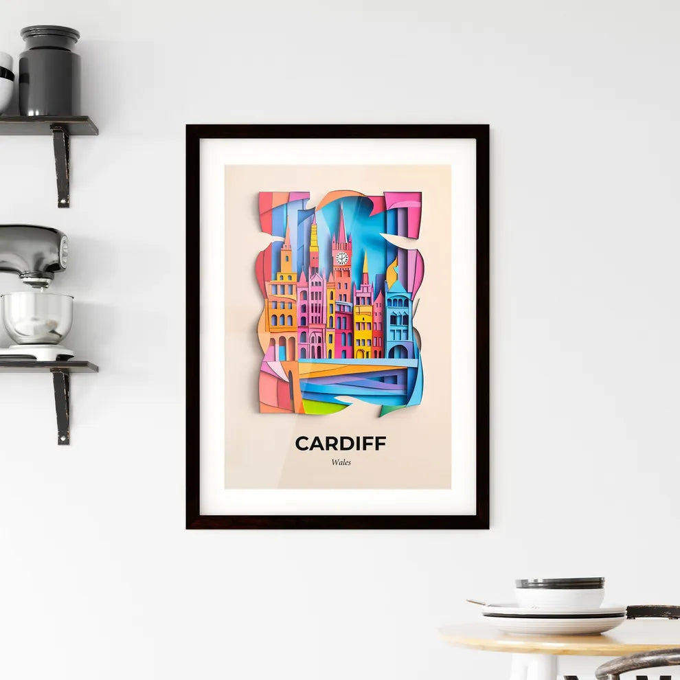 Vivid Cardiff, Wales, Framed Wall Art