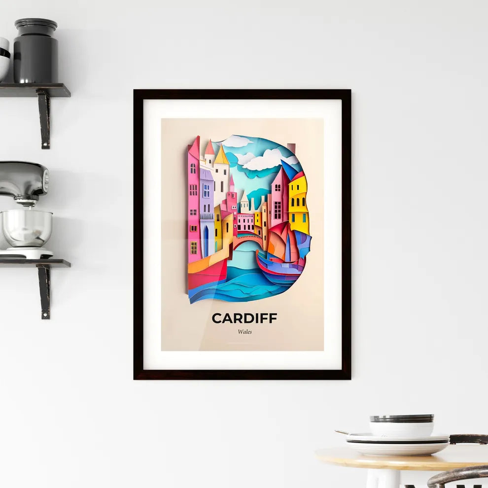 Vivid Cardiff, Wales, Framed Wall Art