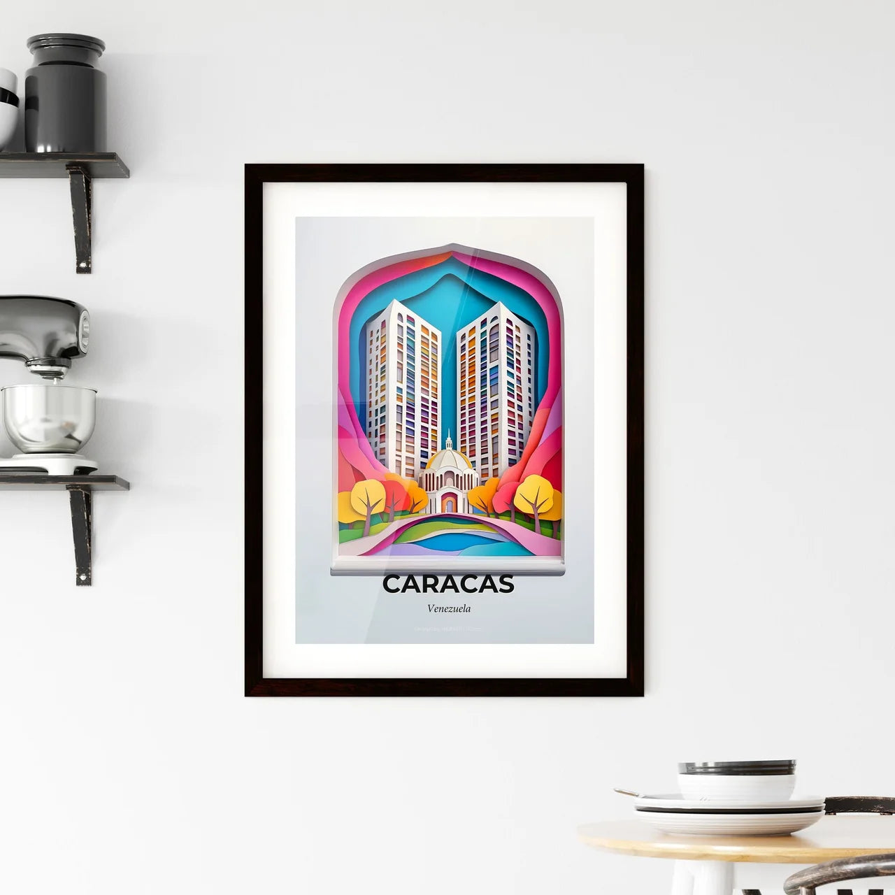 Vivid Caracas, Venezuela, Framed Wall Art