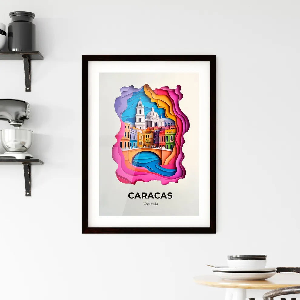 Vivid Caracas, Venezuela, Framed Wall Art