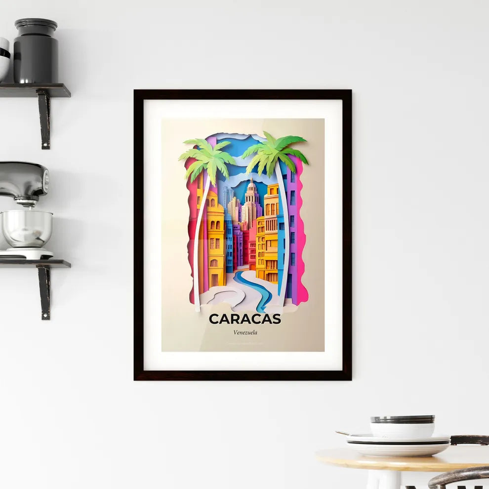 Vivid Caracas, Venezuela, Framed Wall Art