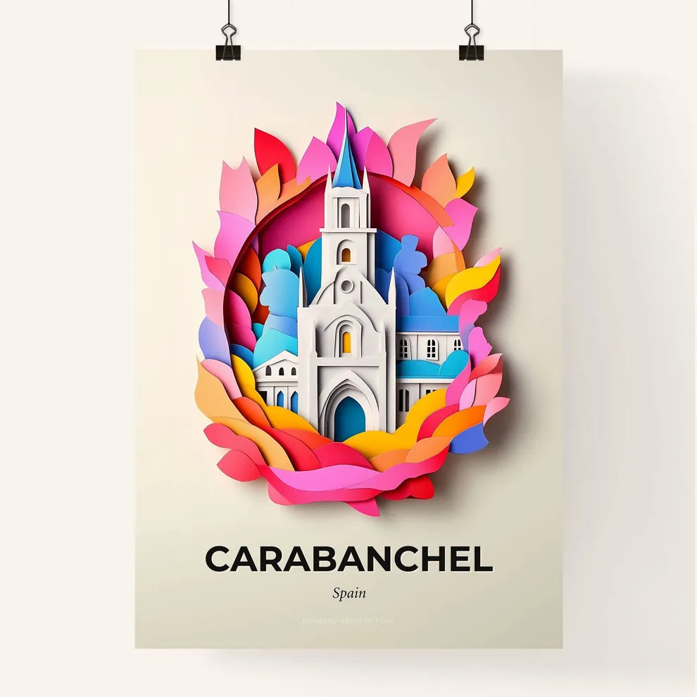 Vivid Carabanchel, Spain, Colorful Poster