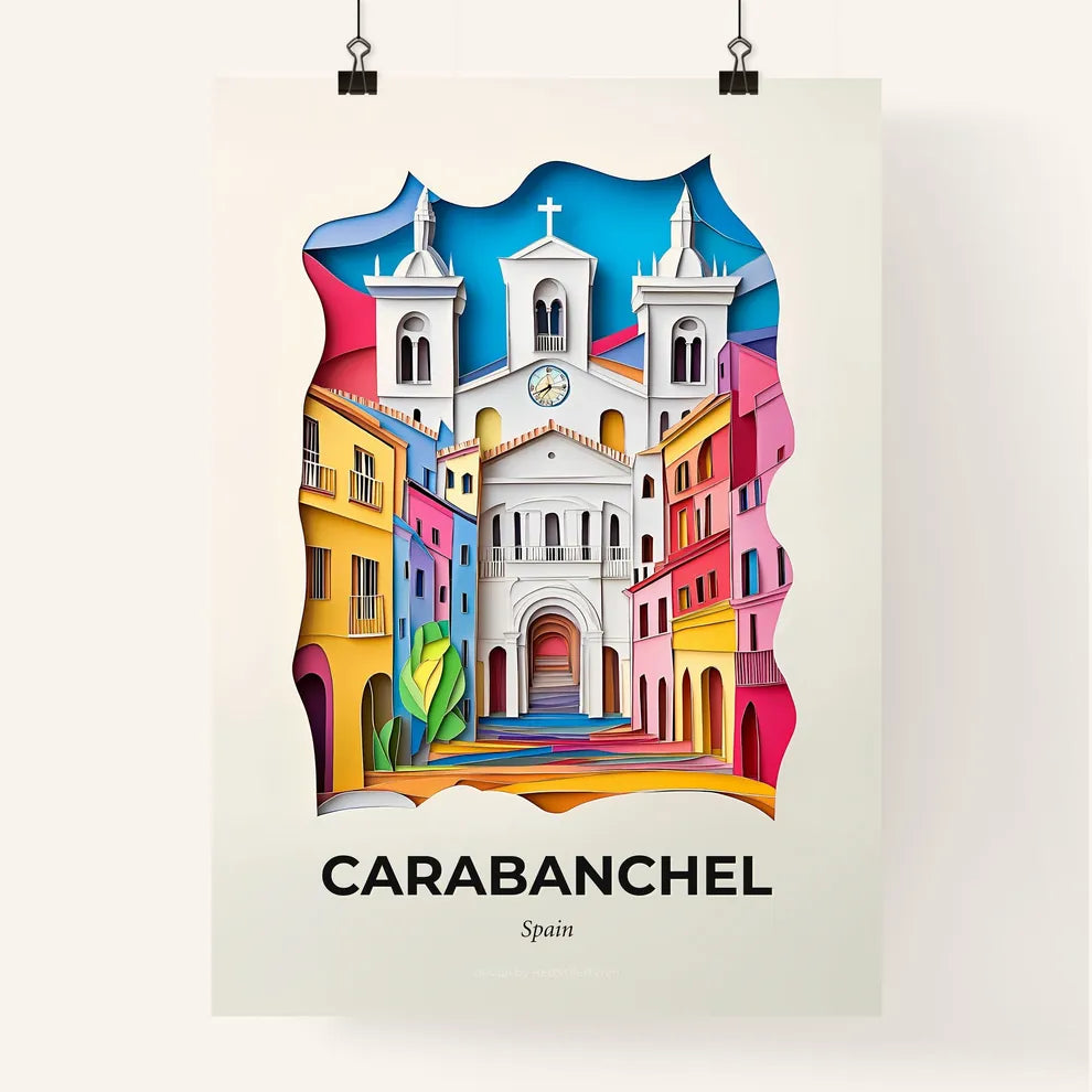 Vivid Carabanchel, Spain, Colorful Poster