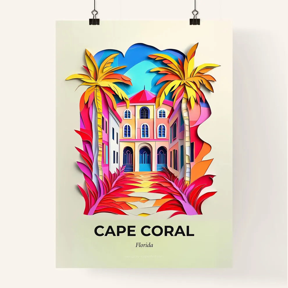 Vivid Cape Coral, Florida, Colorful Poster