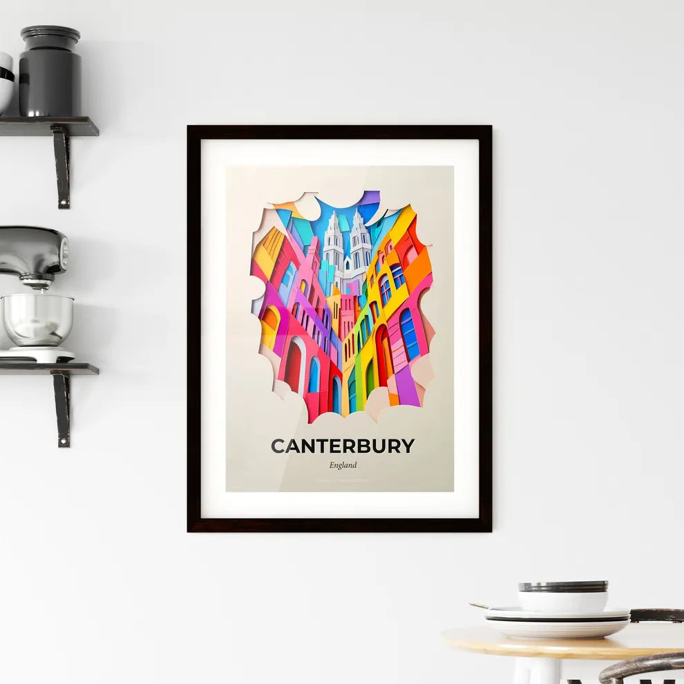 Vivid Canterbury, England, Framed Wall Art