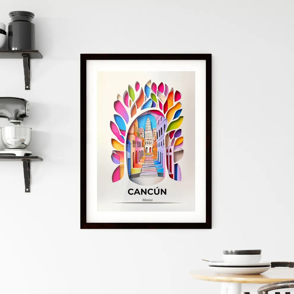 Vivid Cancún, Mexico, Framed Wall Art