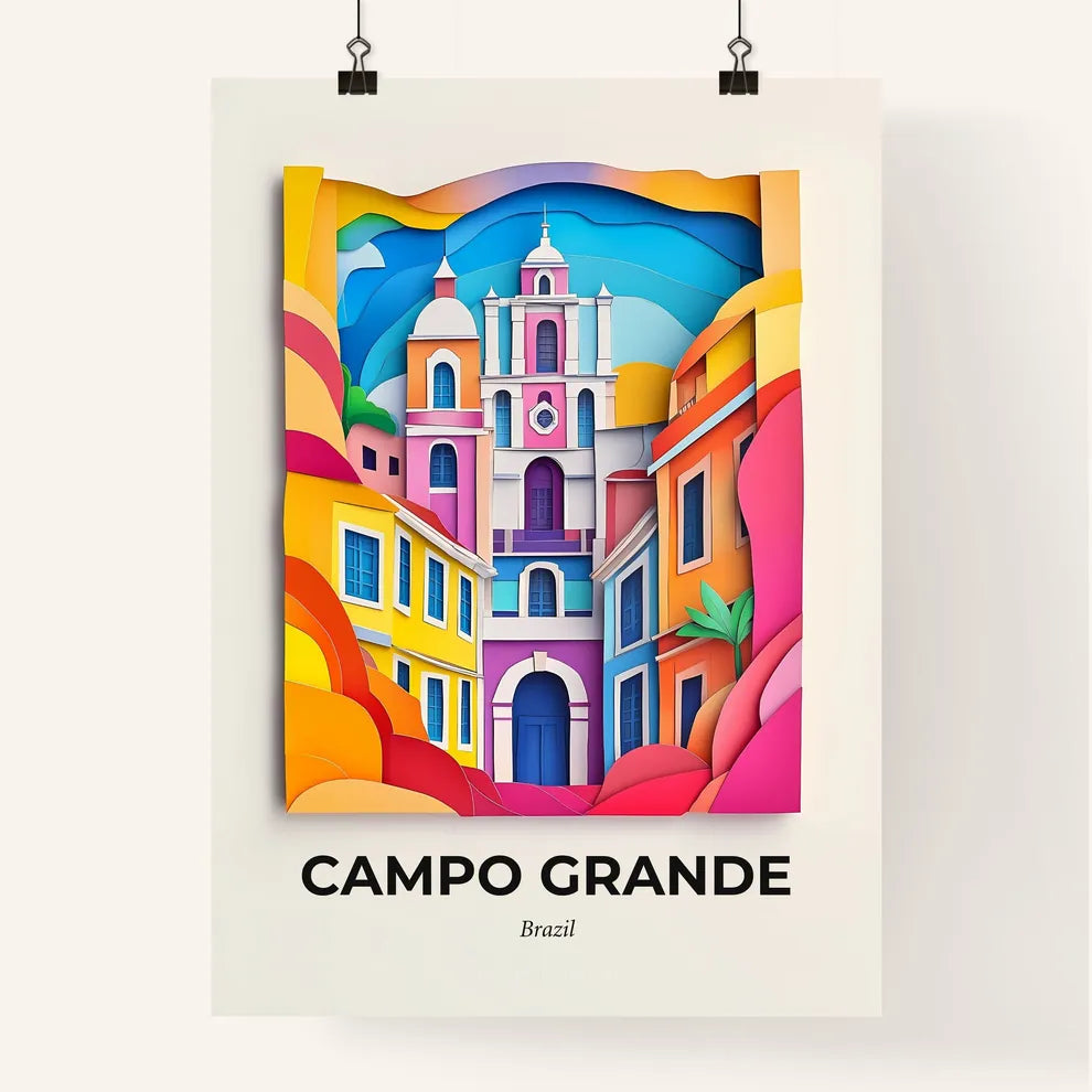 Vivid Campo Grande, Brazil, Colorful Poster