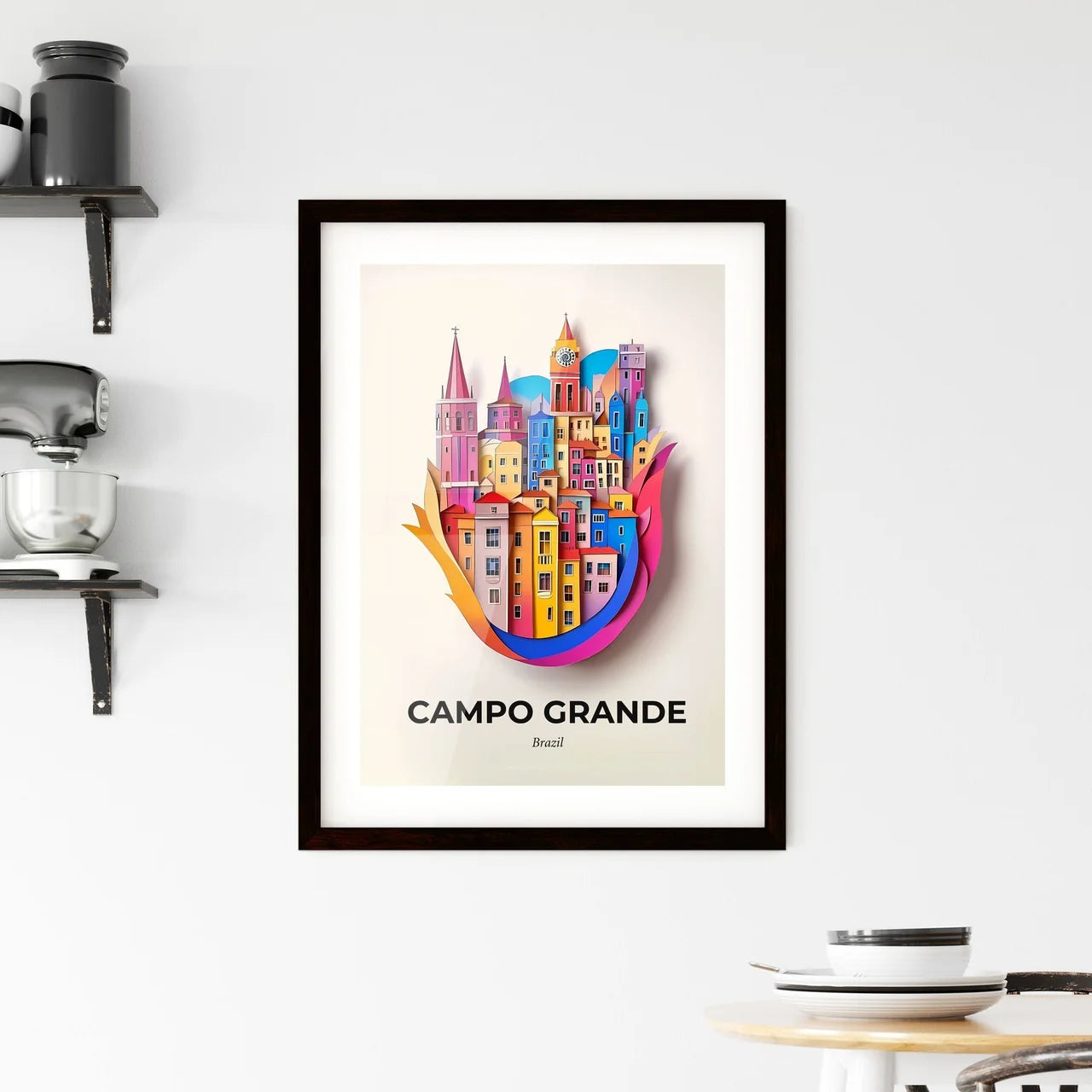 Vivid Campo Grande, Brazil, Framed Wall Art