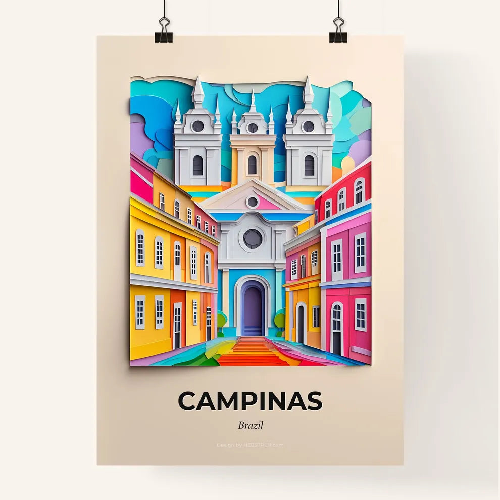 Vivid Campinas, Brazil, Colorful Poster