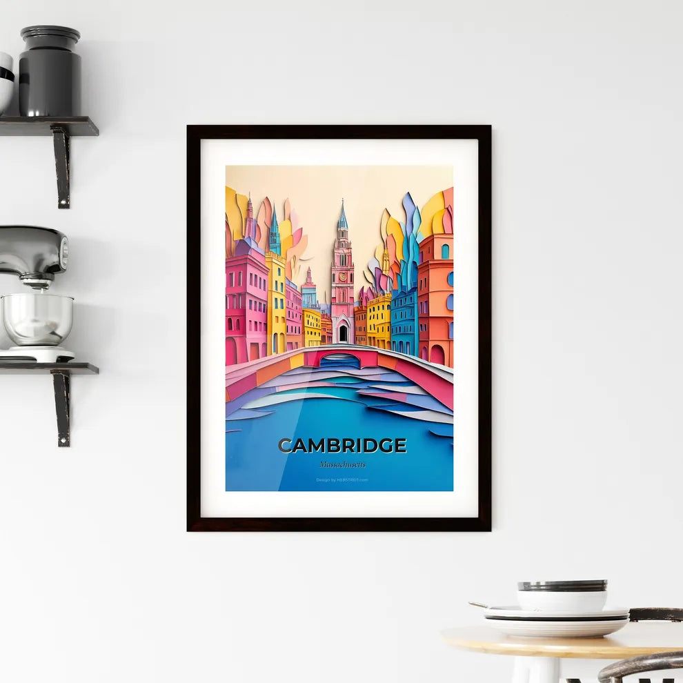Vivid Cambridge, Massachusetts, Framed Wall Art