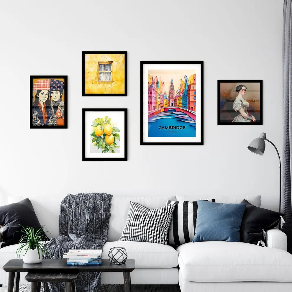 Vivid Cambridge, Massachusetts, Premium Framed Prints