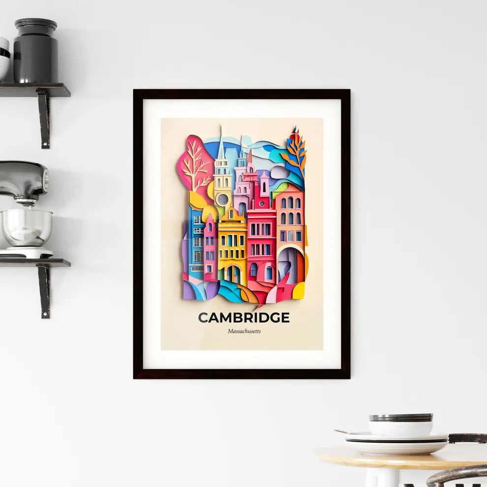 Vivid Cambridge, Massachusetts, Framed Wall Art