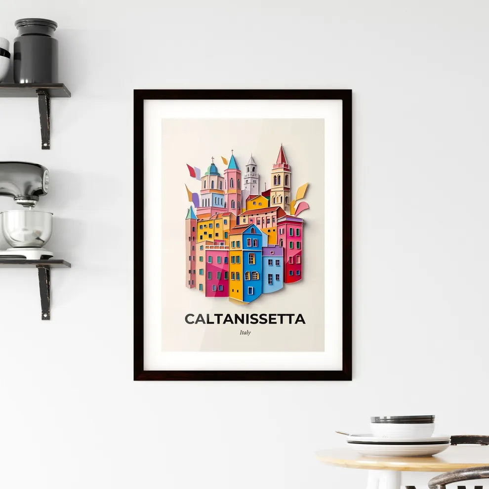 Vivid Caltanissetta, Italy, Framed Wall Art