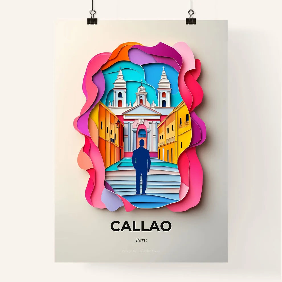 Vivid Callao, Peru, Colorful Poster
