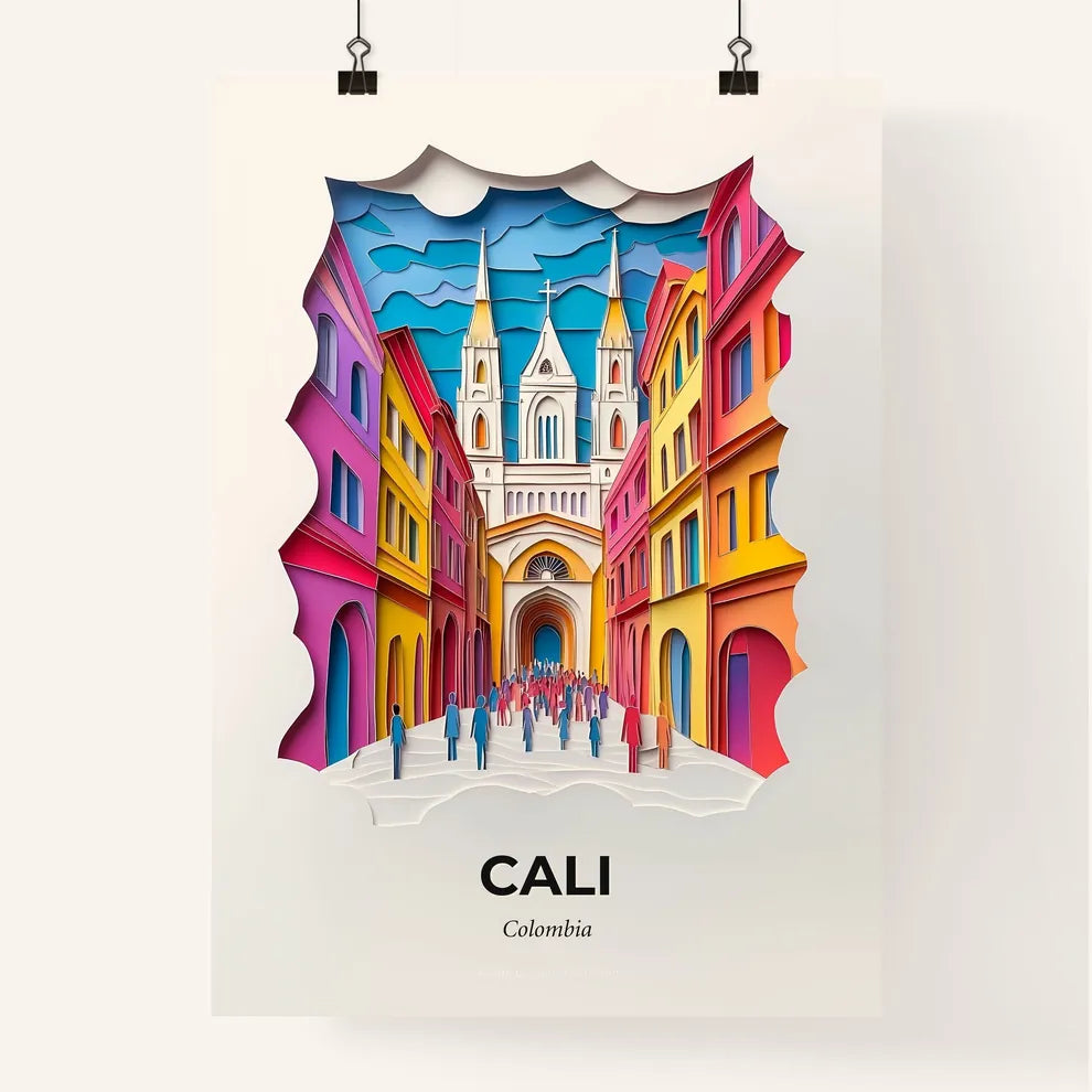 Vivid Cali, Colombia, Colorful Poster