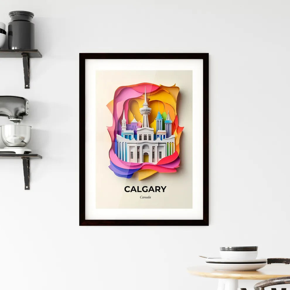 Vivid Calgary, Canada, Framed Wall Art