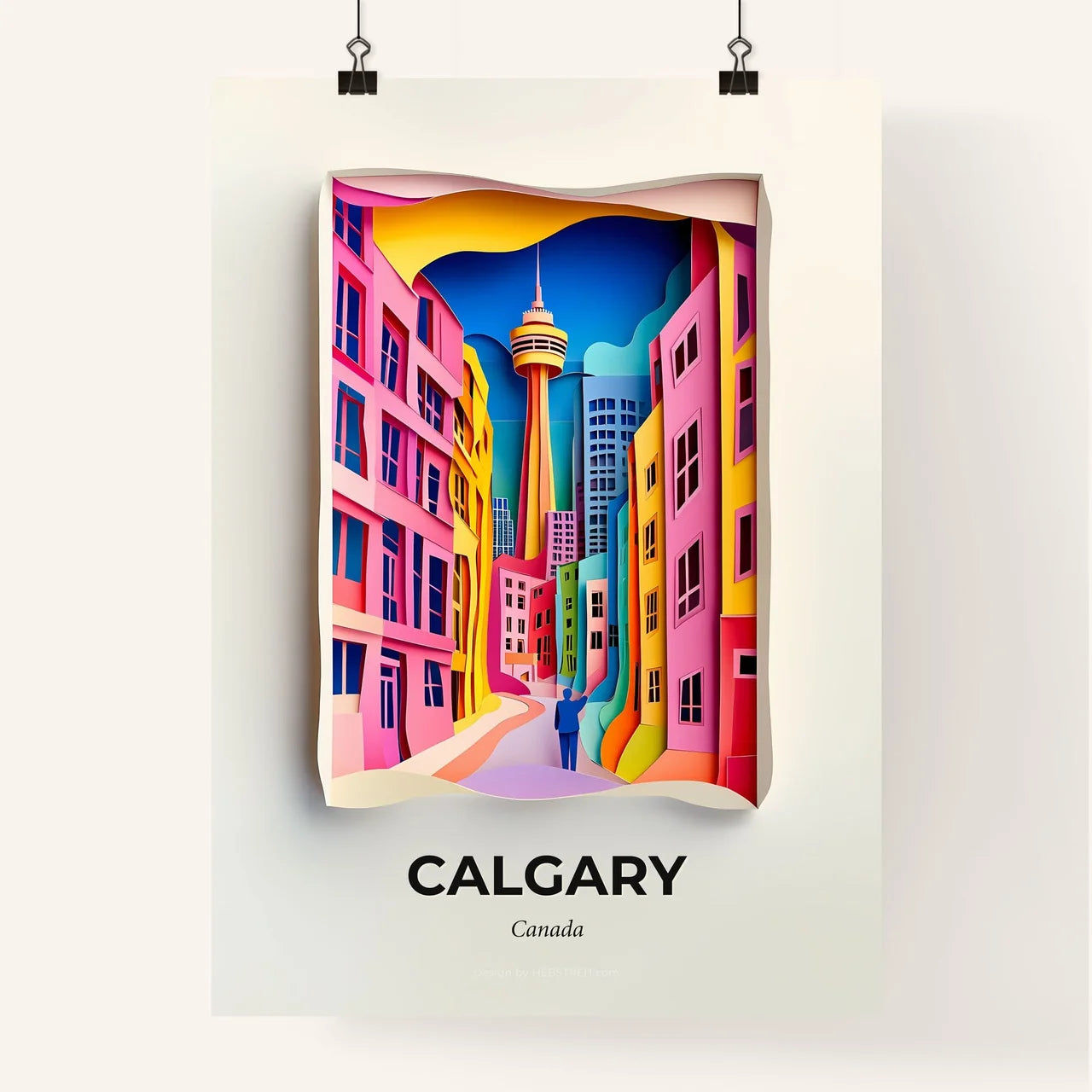 Vivid Calgary, Canada, Colorful Poster
