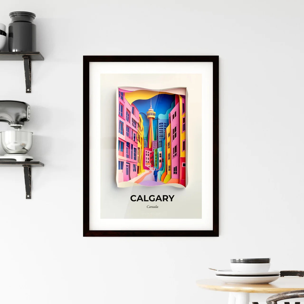 Vivid Calgary, Canada, Framed Wall Art
