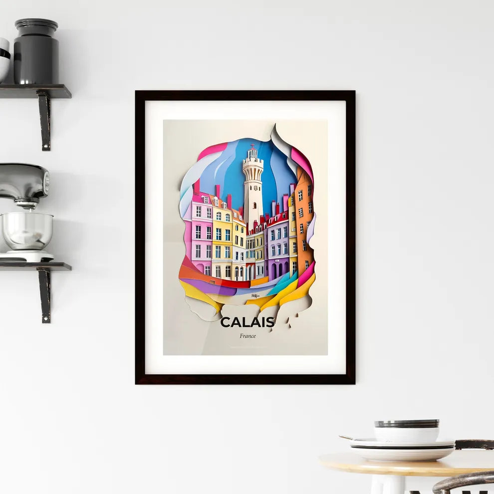 Vivid Calais, France, Framed Wall Art