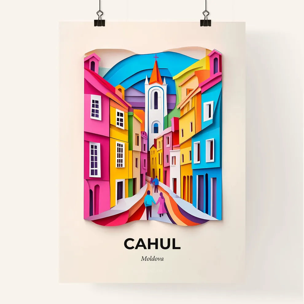 Vivid Cahul, Moldova, Colorful Poster