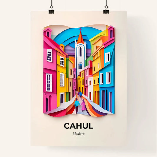 Vivid Cahul, Moldova, Colorful Poster