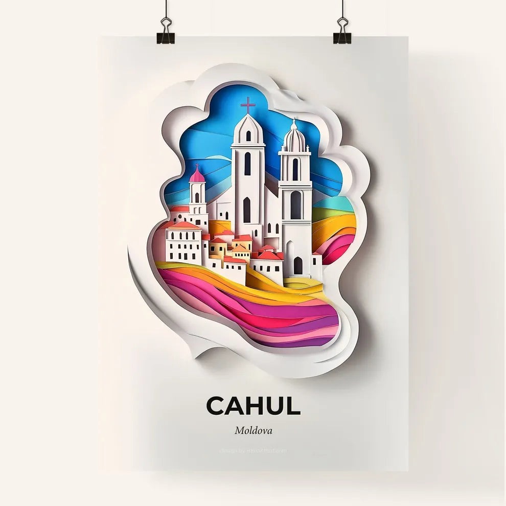 Vivid Cahul, Moldova, Colorful Poster